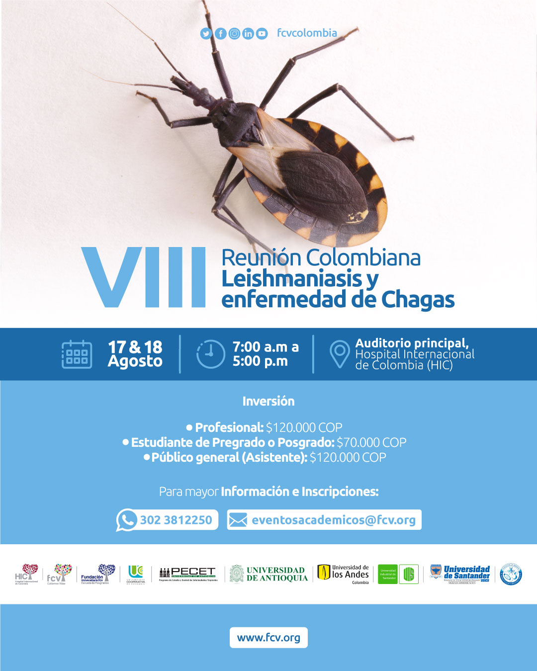 Reunión Colombiana  Leishmaniasis y enfermedad de Chagas